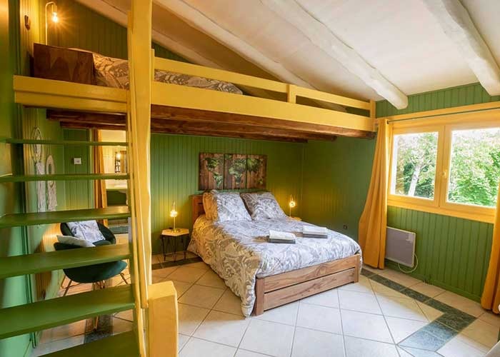 Mezzanine dans la chambre familiale
