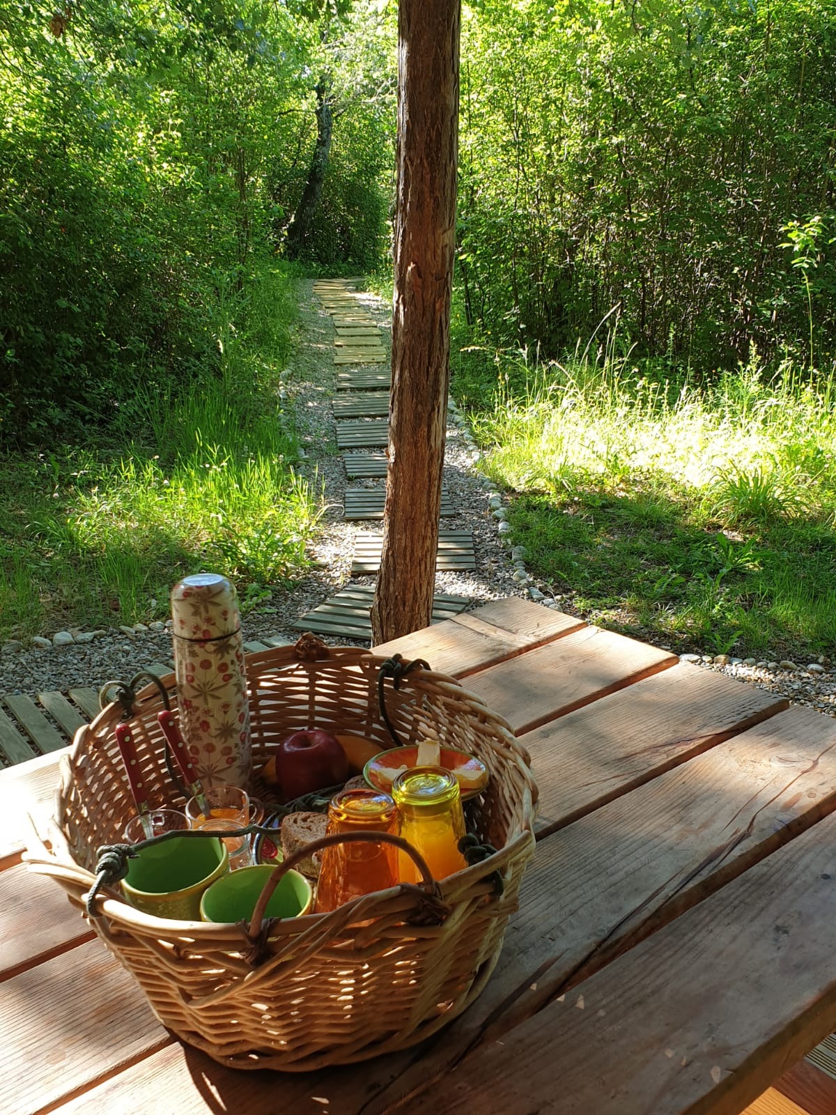 Petit déjeuner avec des produits biologiques