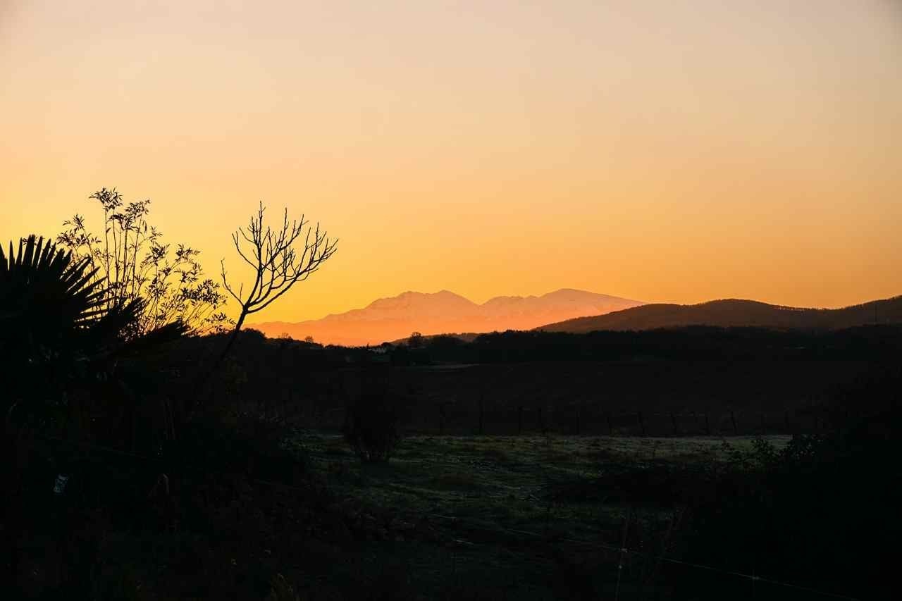 Coucher de soleil sur les Pyrénées Ariegeoises