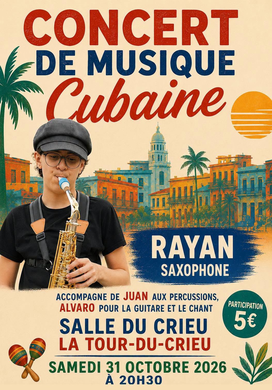 Concert Musique Cubaine_La Tour-du-Crieu