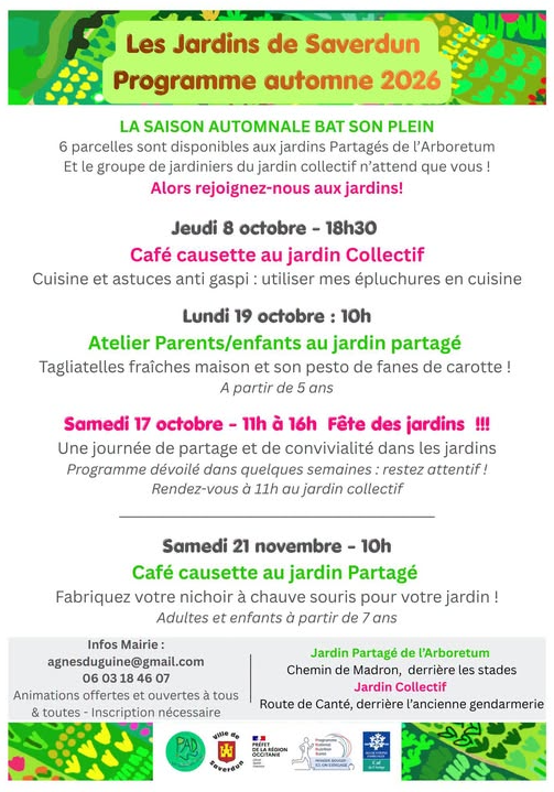 Programme - Les jardins de Saverdun_Saverdun